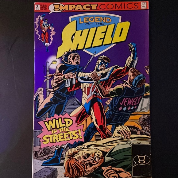 The Legend of the Shield # 3 1991 Impact  Comics - Picture 1 of 5